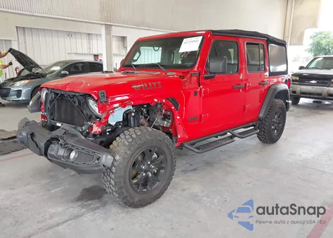 2022 Jeep Wrangler Unlimited Willys Sport 4X4 from USA, damaged, VIN 1C4HJXDG6NW175129